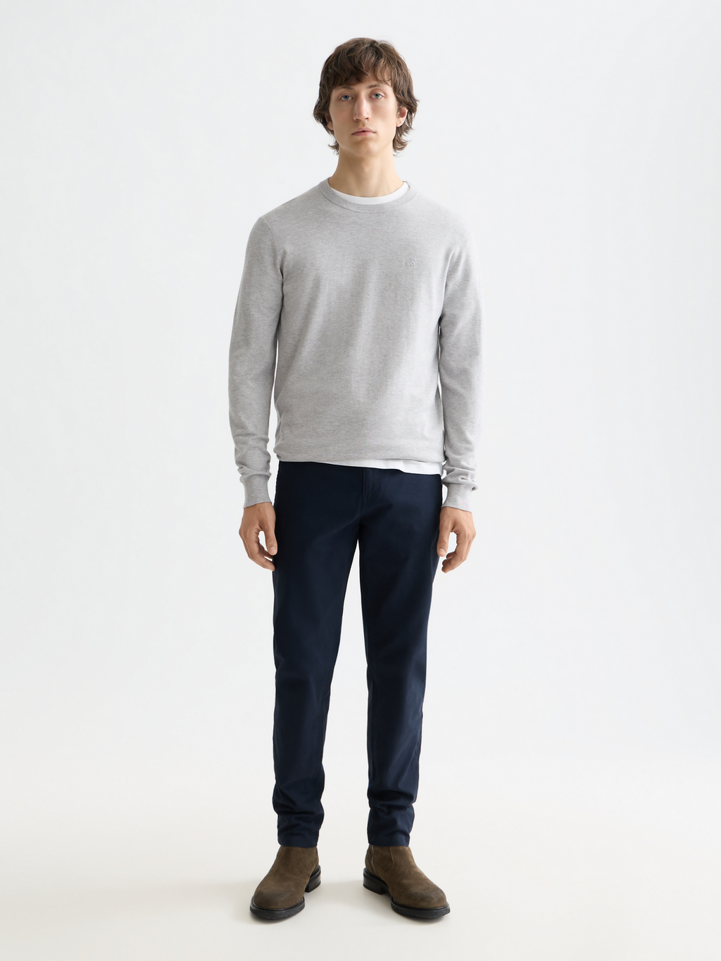 Essentials MOTT STRETCH COTTON CHINO - NIGHT