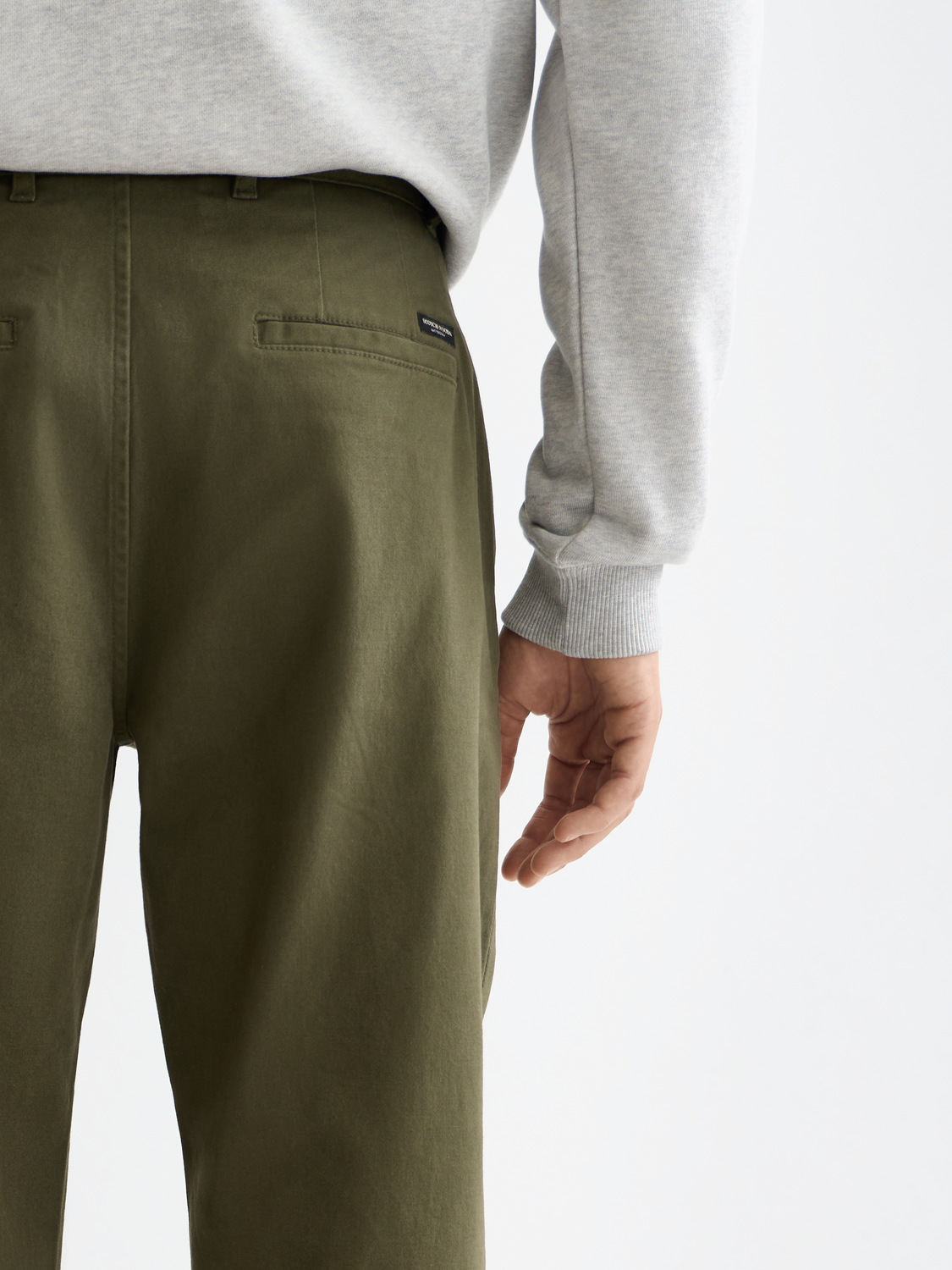 Essentials STUART STRETCH COTTON CHINO - KHAKI