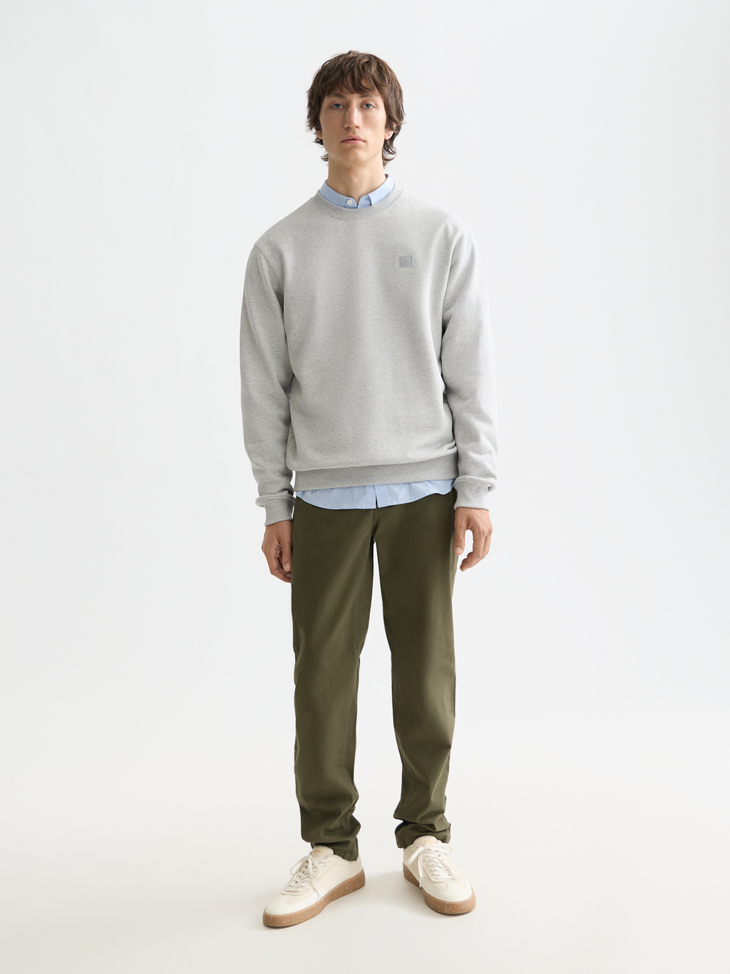 Essentials STUART STRETCH COTTON CHINO - KHAKI