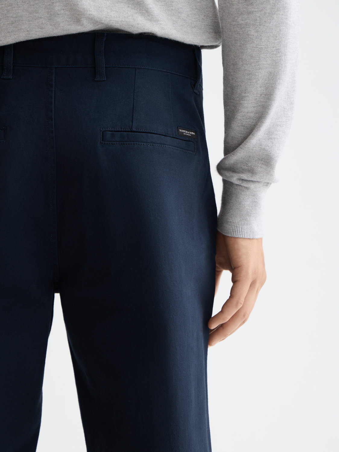 Essentials STUART STRETCH COTTON CHINO - NIGHT
