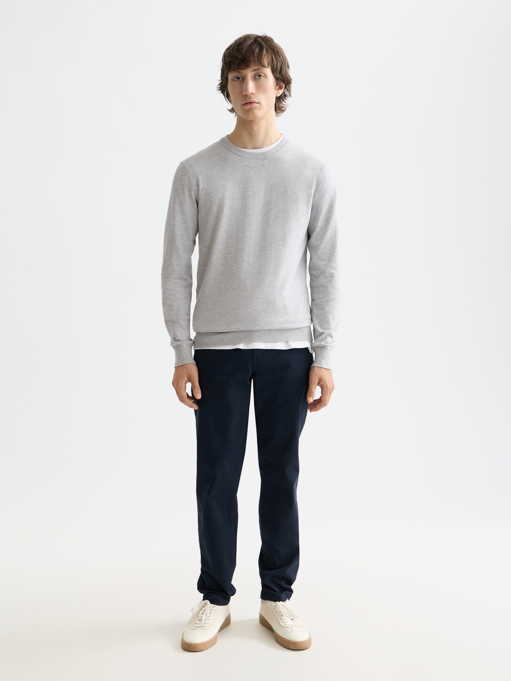 Essentials STUART STRETCH COTTON CHINO - NIGHT
