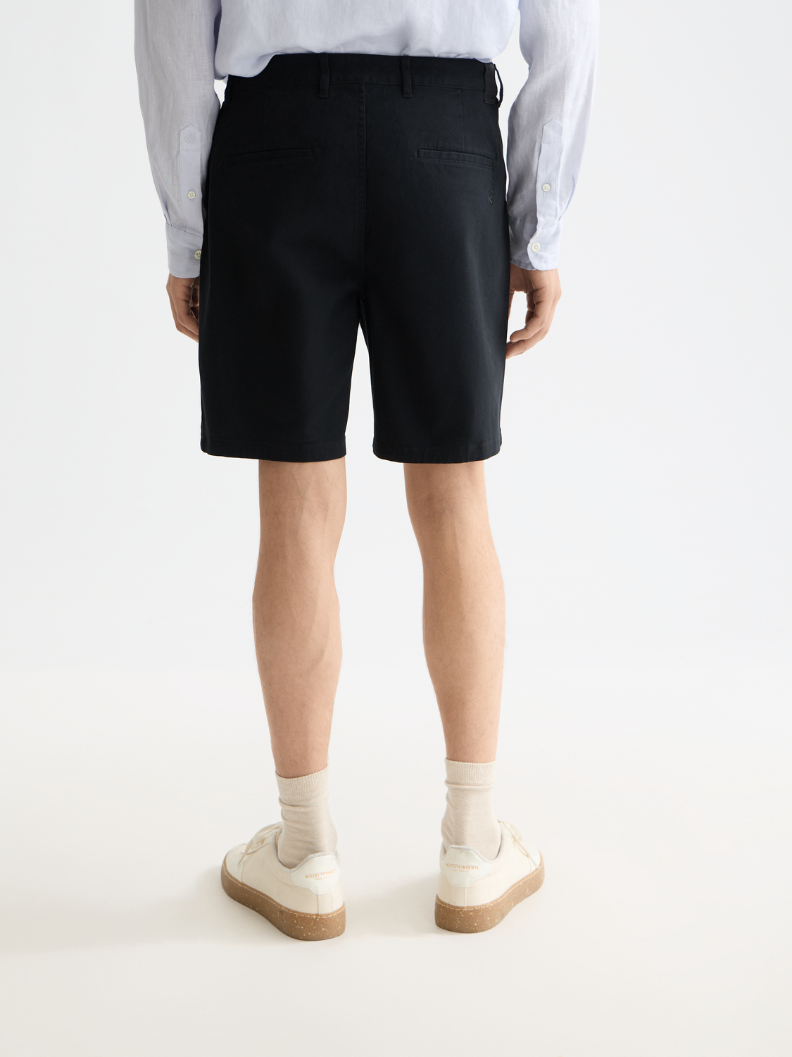 CORE Stuart Cotton-blend twill regular-fit short - BLACK