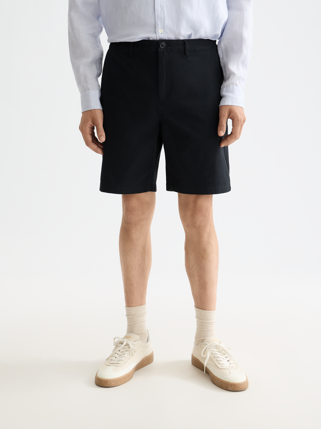 CORE Stuart Cotton-blend twill regular-fit short - BLACK