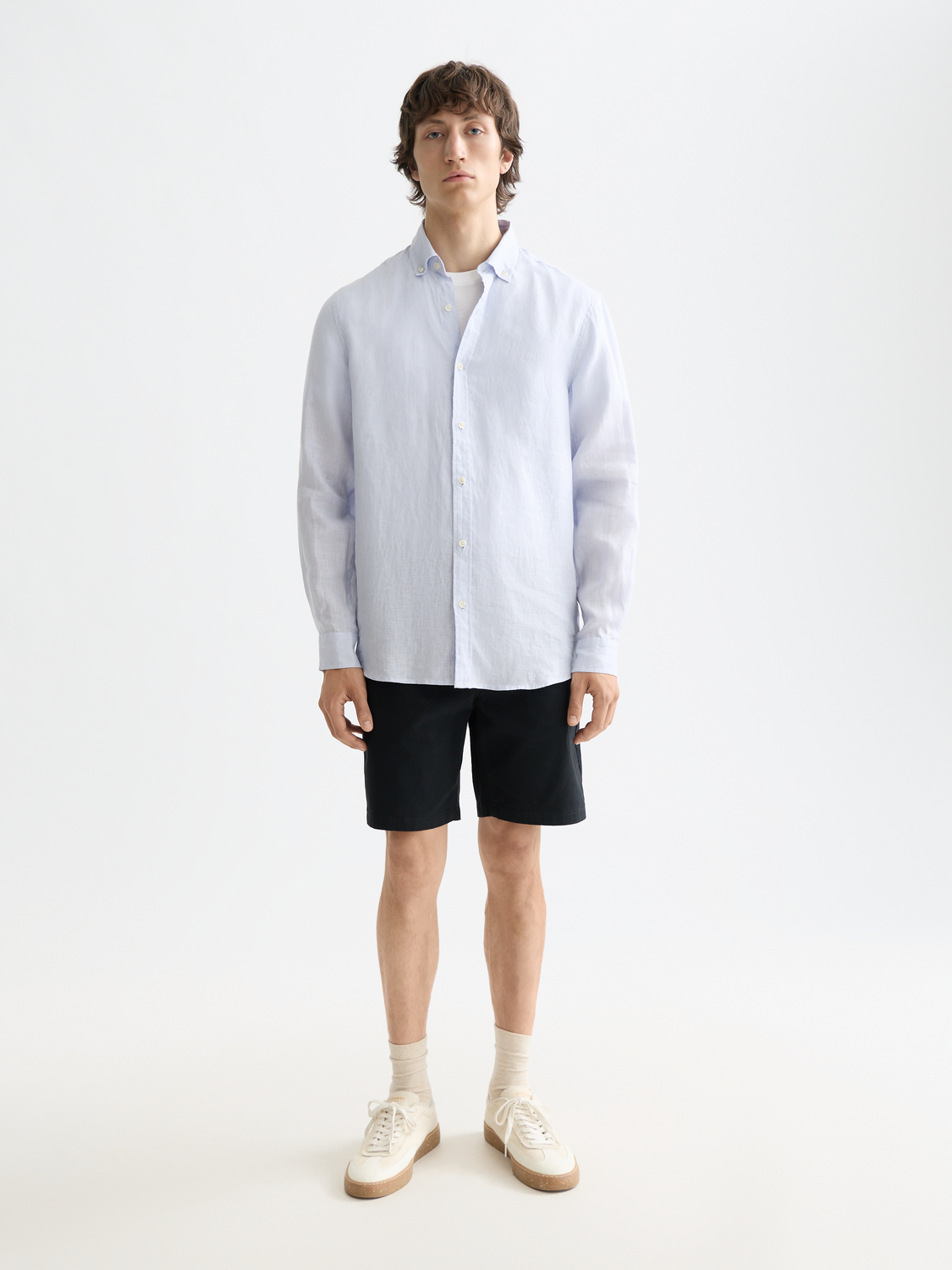 CORE Stuart Cotton-blend twill regular-fit short - BLACK