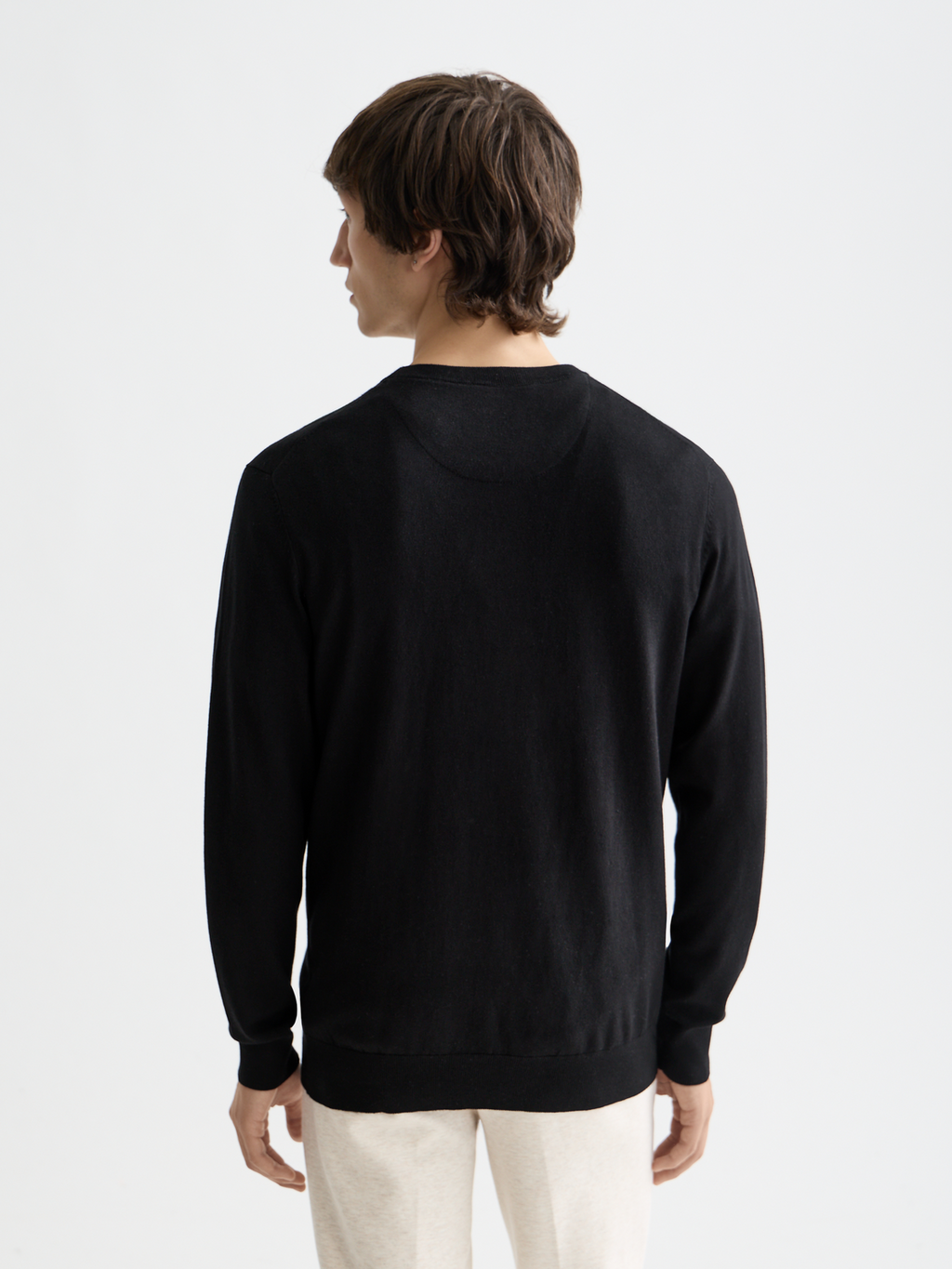 ESSENTIALS PULLOVER CREWNECK - BLACK