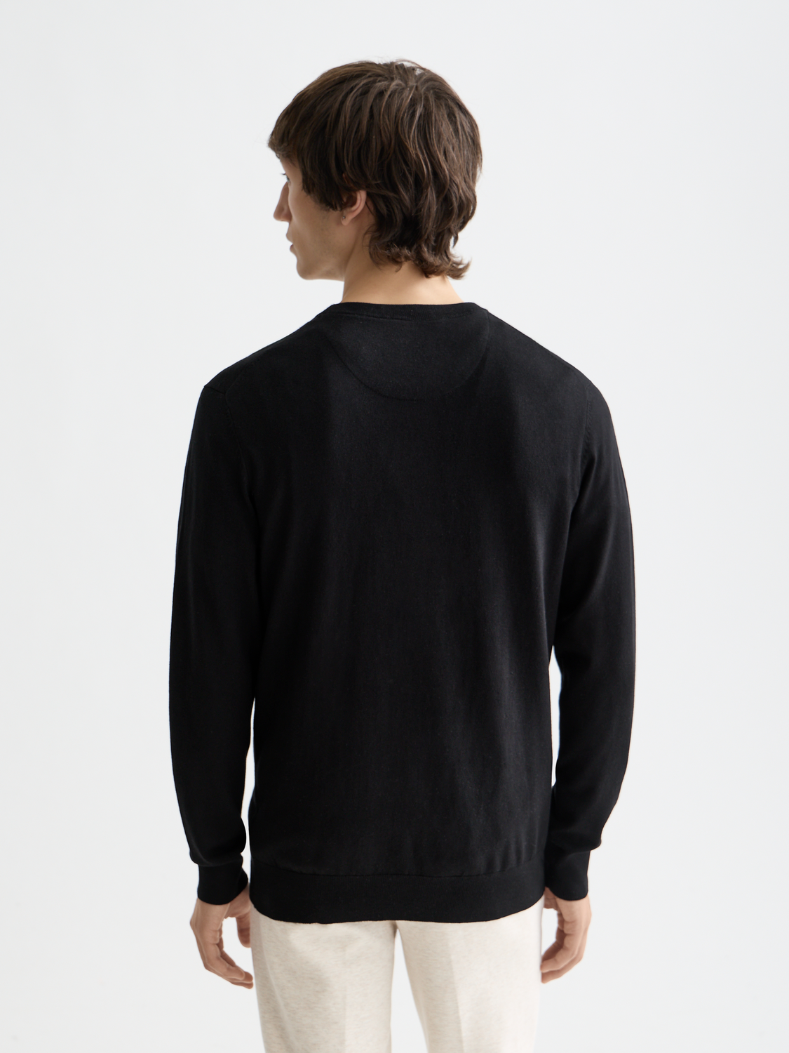 ESSENTIALS PULLOVER CREWNECK - BLACK