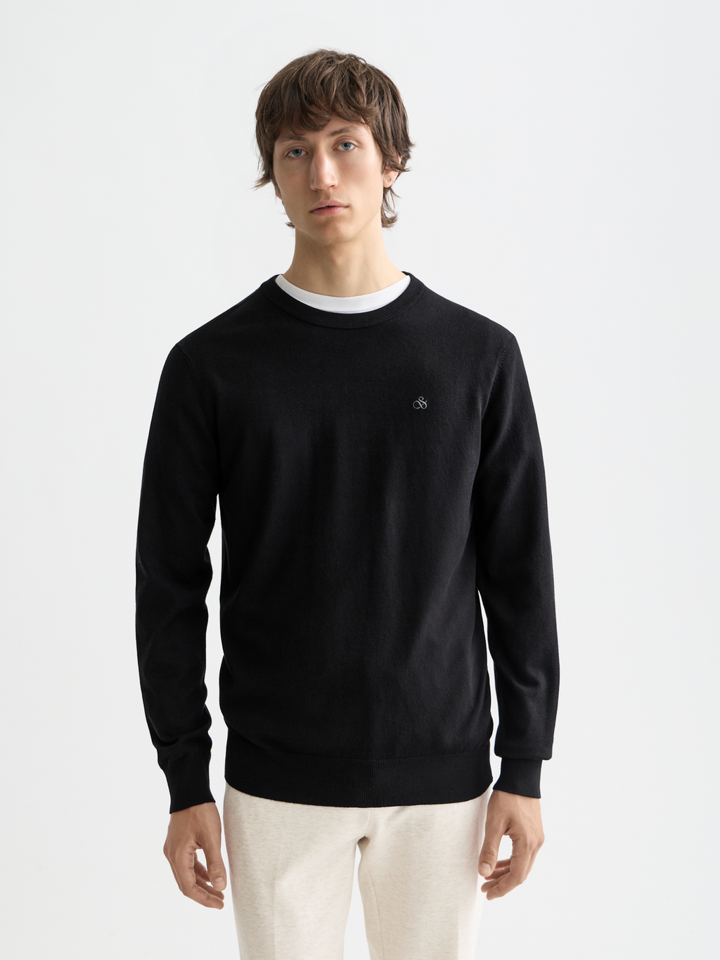 ESSENTIALS PULLOVER CREWNECK - BLACK