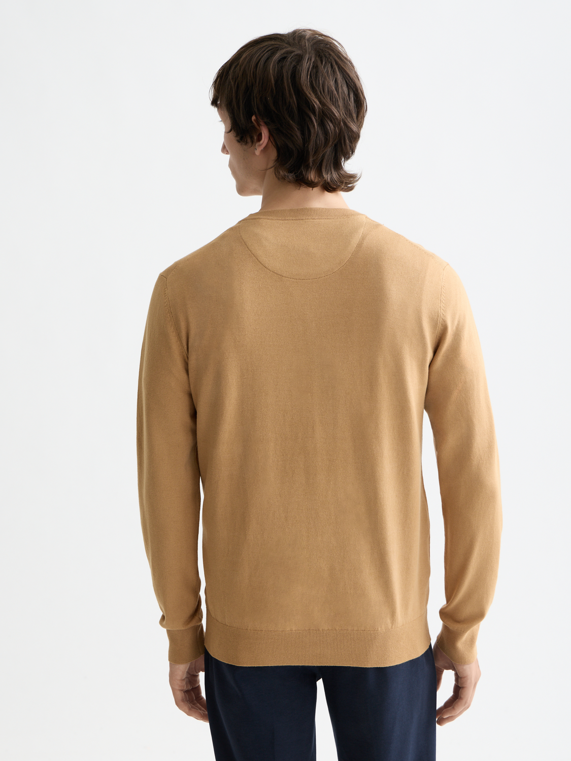 ESSENTIALS PULLOVER CREWNECK - LIGHT CAMEL