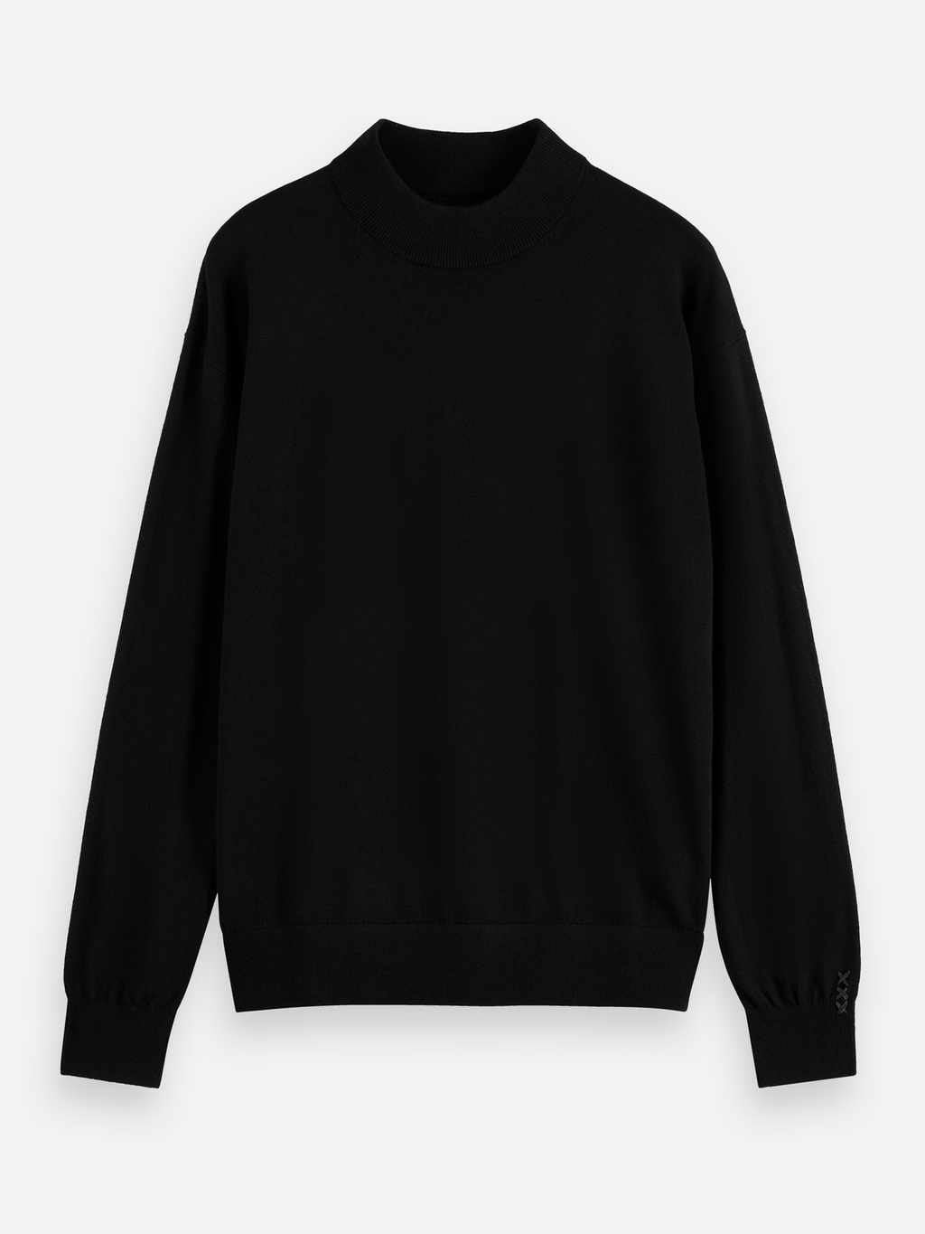 Essentials MOCK NECK PULLOVER - BLACK