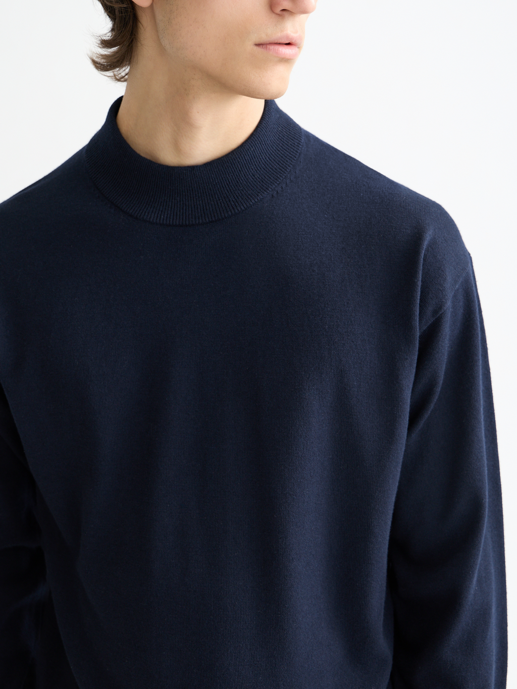 Essentials MOCK NECK PULLOVER - NIGHT