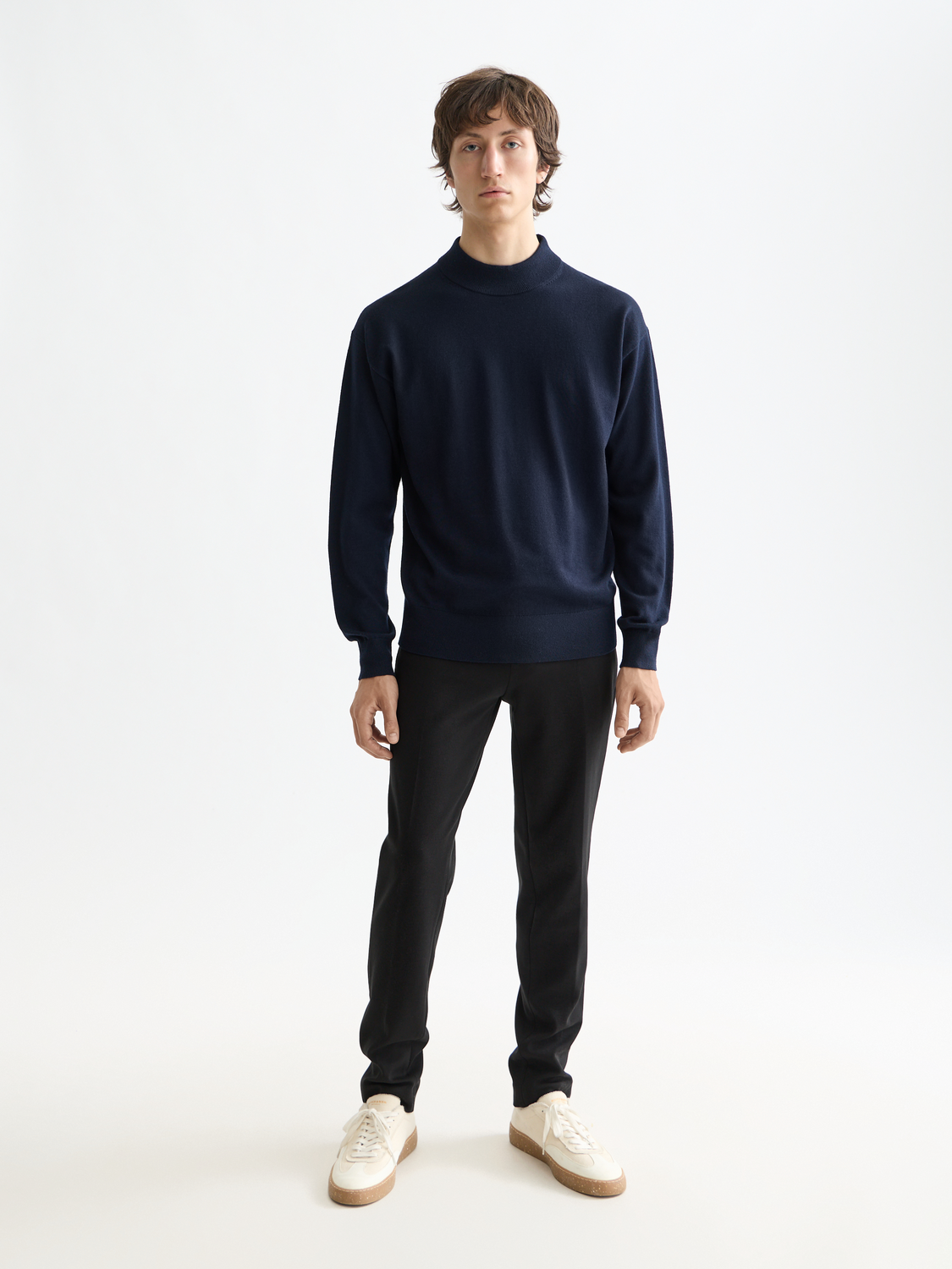 Essentials MOCK NECK PULLOVER - NIGHT