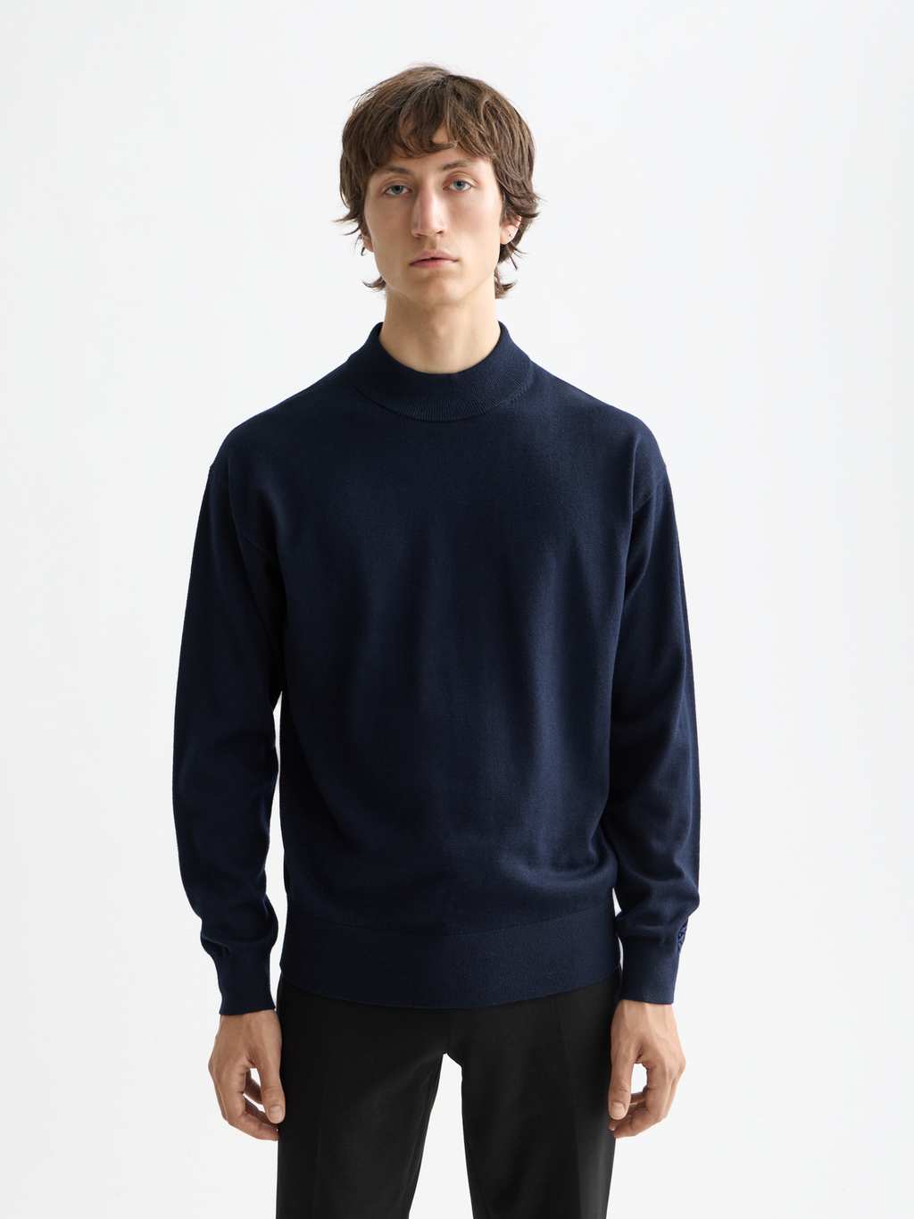 Essentials MOCK NECK PULLOVER - NIGHT
