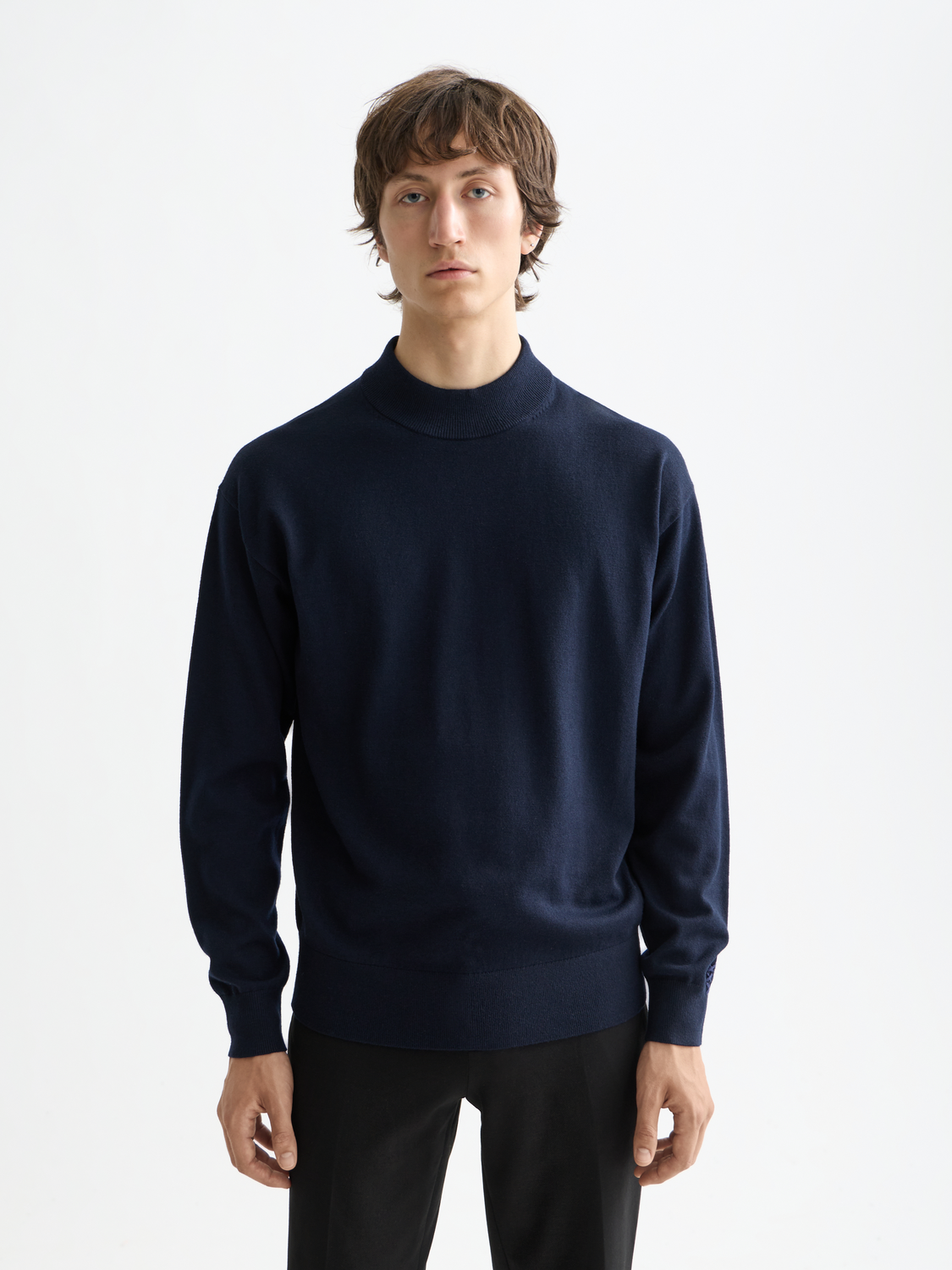 Essentials MOCK NECK PULLOVER - NIGHT