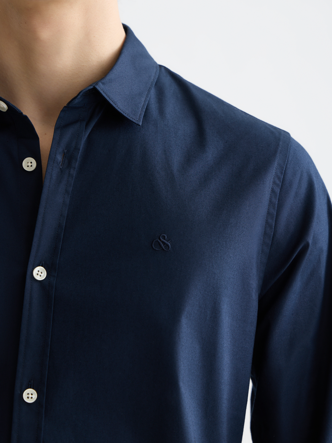 Essentials POPLIN SOLID Shirt - NIGHT