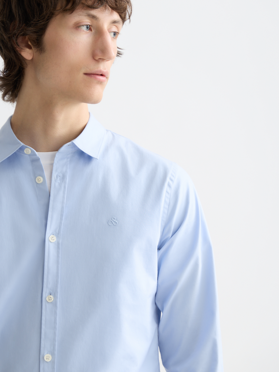 Essentials POPLIN SOLID Shirt - SHIRT BLUE