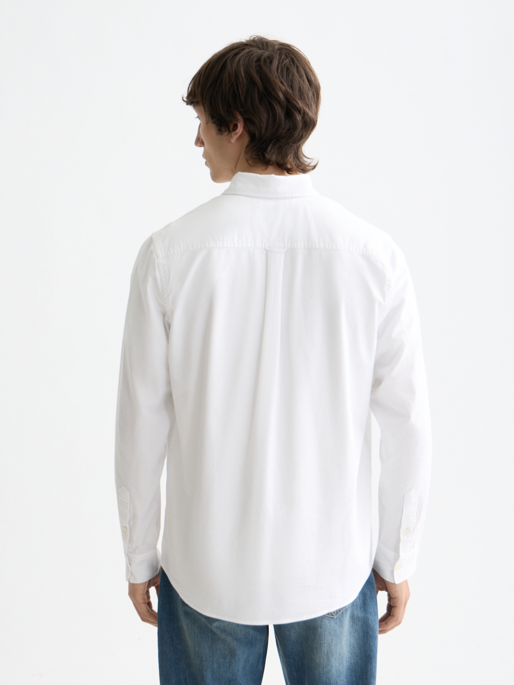 Essentials OXFORD SOLID Shirt - WHITE