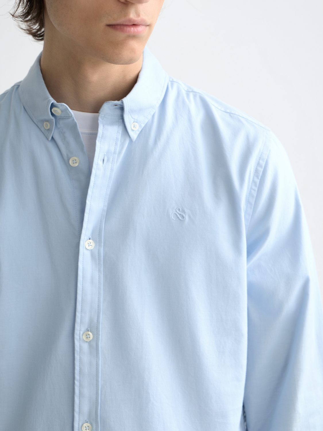 Essentials OXFORD SOLID Shirt - SHIRT BLUE