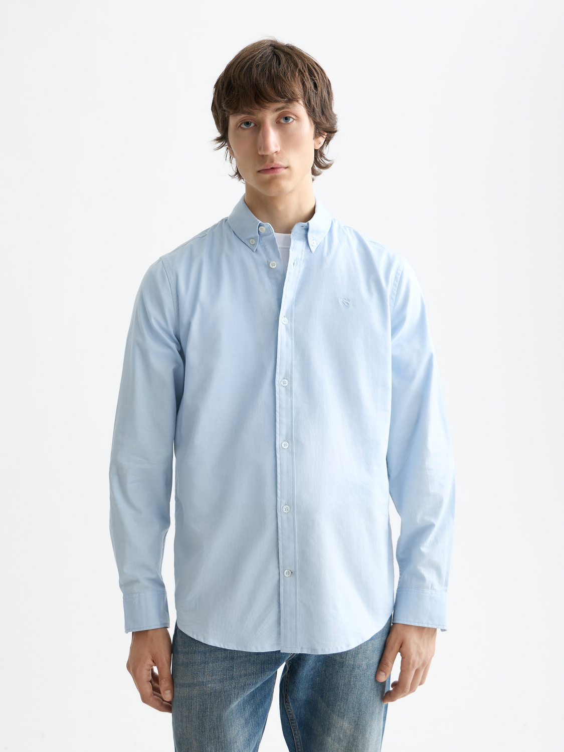 Essentials OXFORD SOLID Shirt - SHIRT BLUE