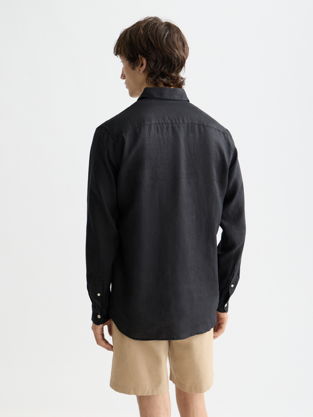 Essentials Linen Shirt - BLACK