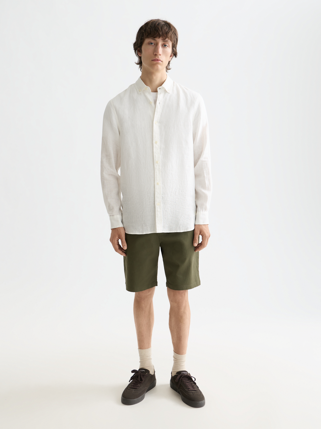 Essentials Linen Shirt - OFF WHITE