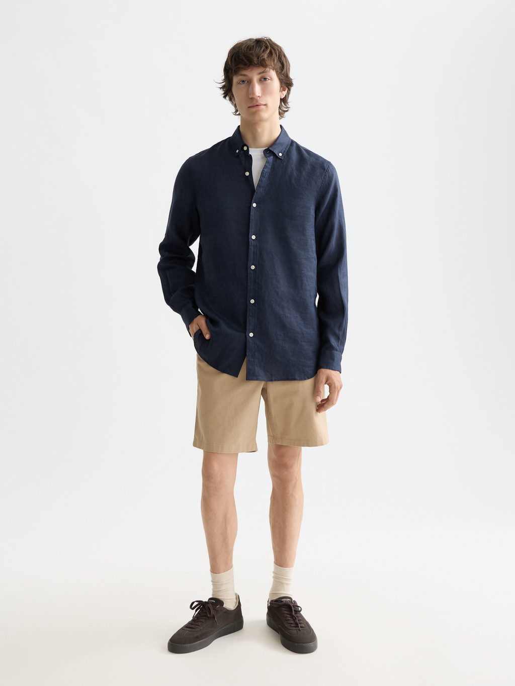 Essentials Linen Shirt - NIGHT