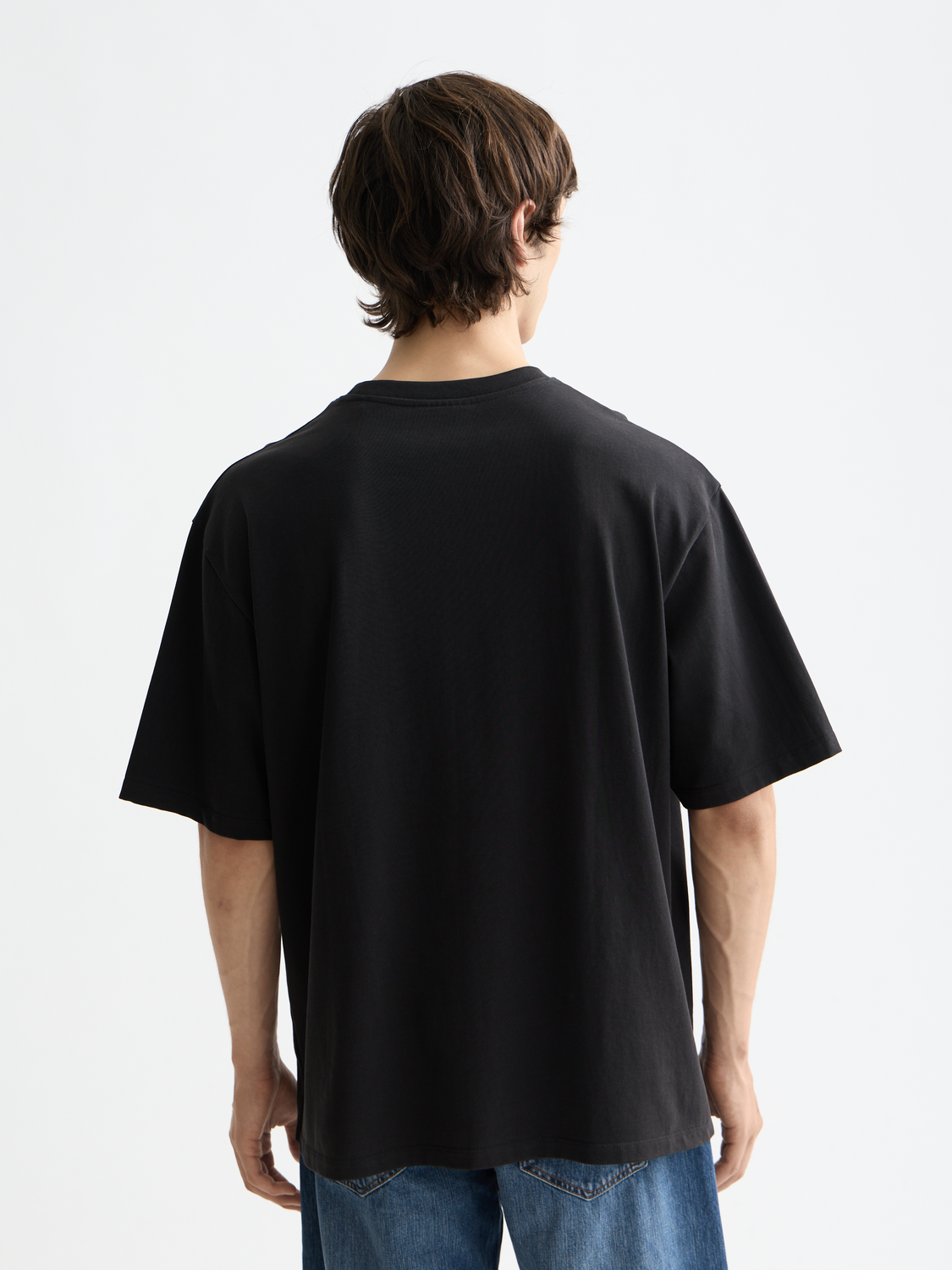 Core - T-Shirt mit 3 Kreuzen und lockerer Passform und Tasche