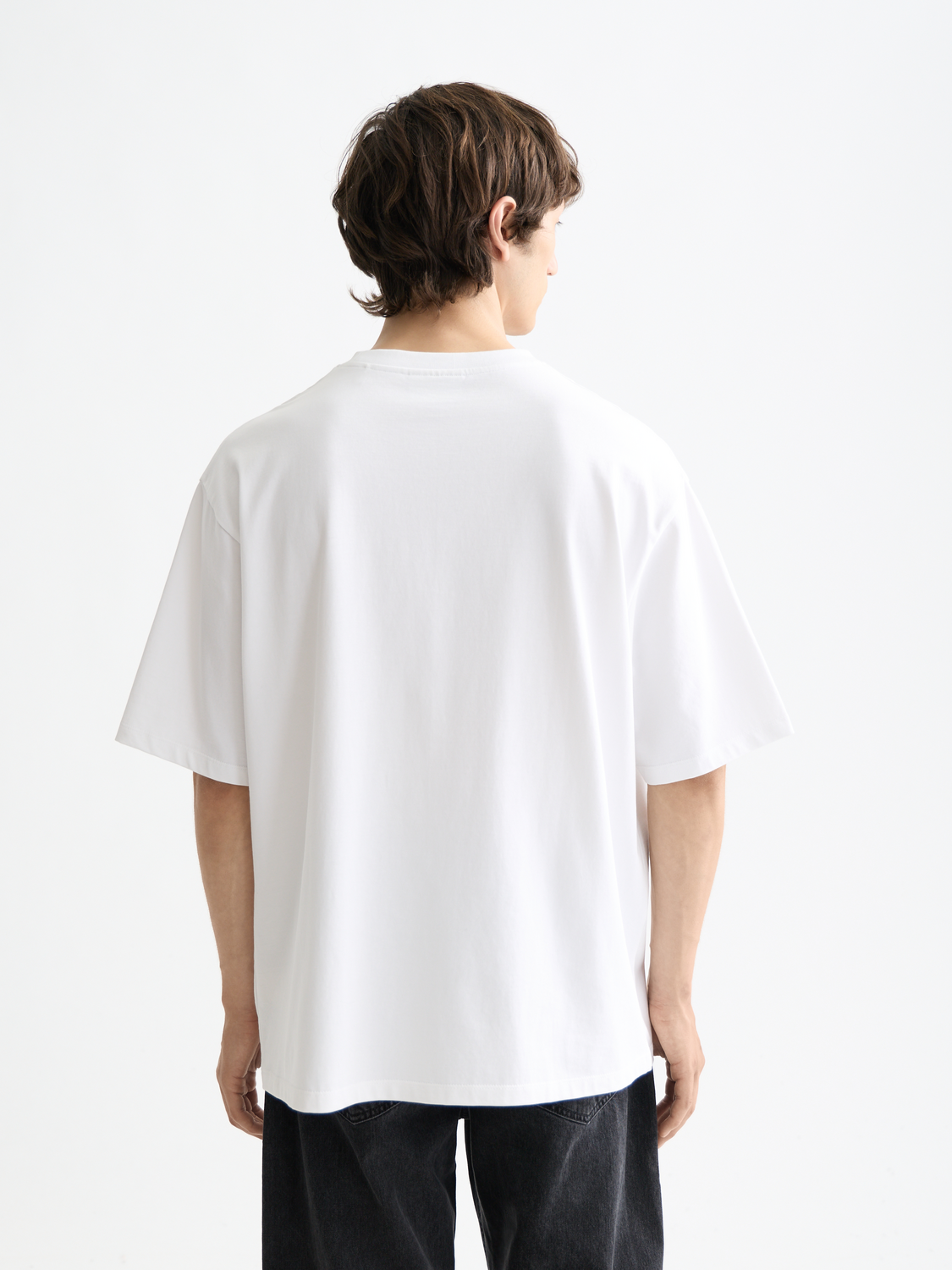 Core - T-Shirt mit 3 Kreuzen und lockerer Passform und Tasche
