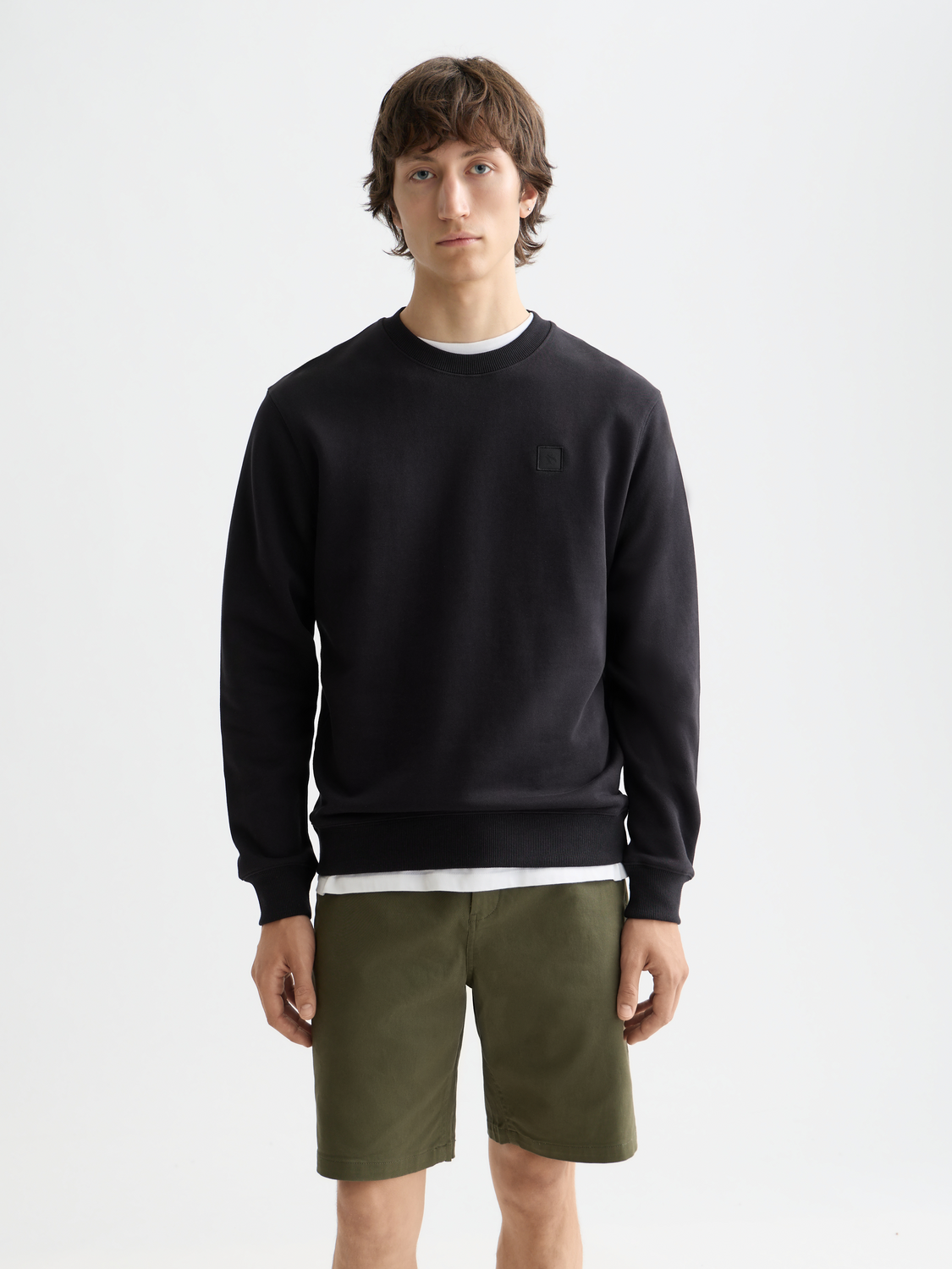 Essentials LOGO SWEATSHIRT - BLACK