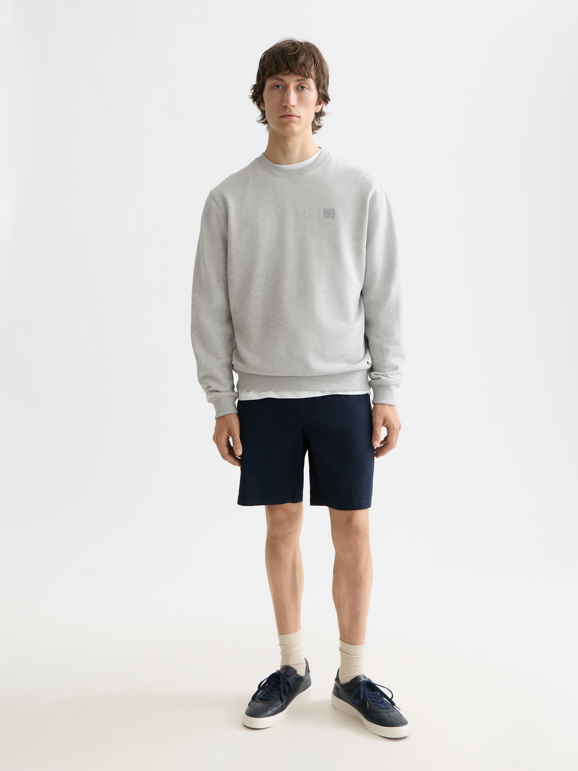 Essentials LOGO SWEATSHIRT - GREY MELANGE