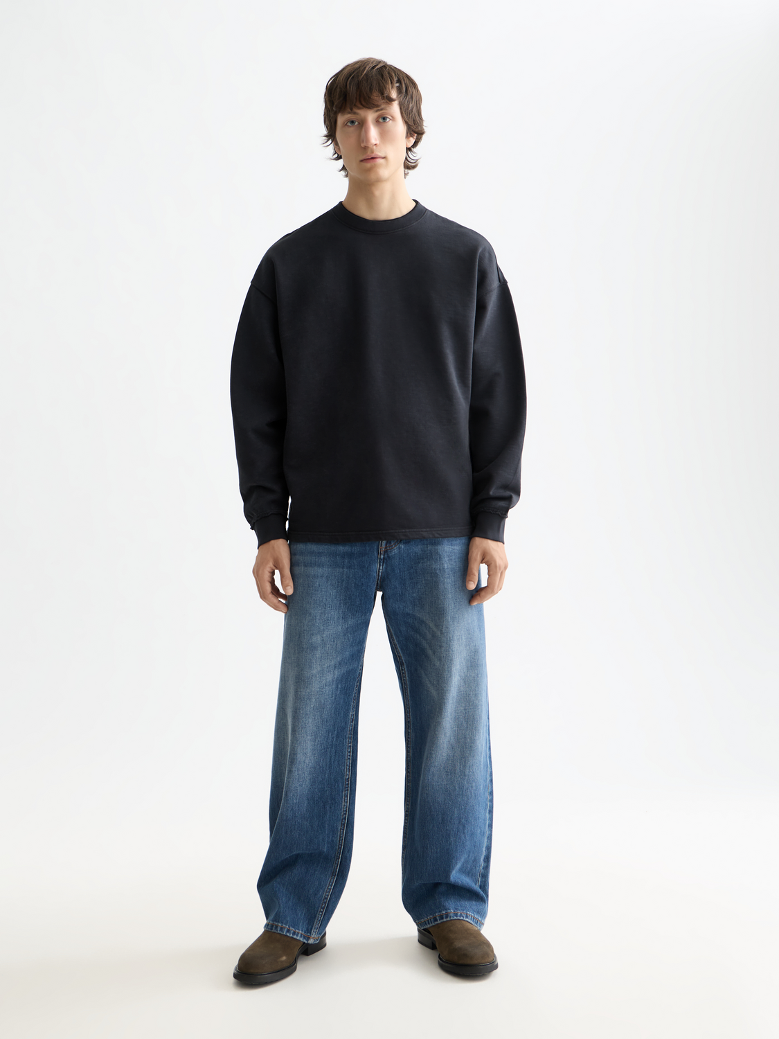 Essentials 3 CROSSES SWEATSHIRT - BLACK