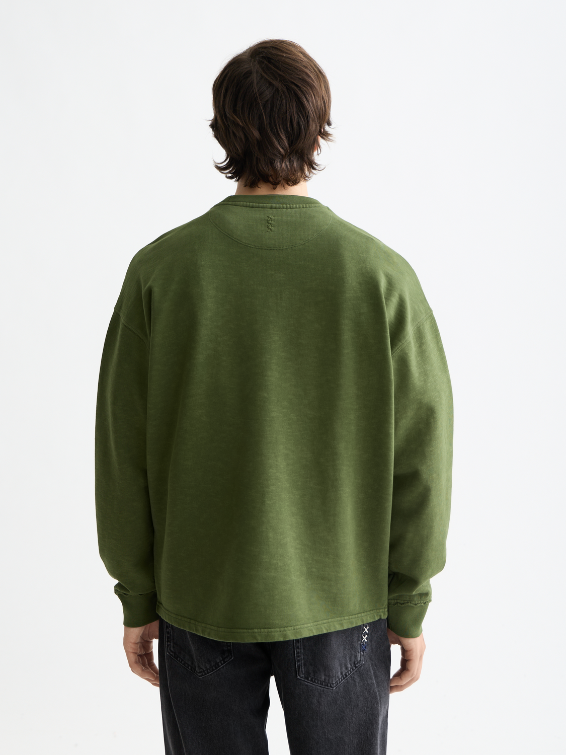 Essentials 3 CROSSES SWEATSHIRT - KHAKI