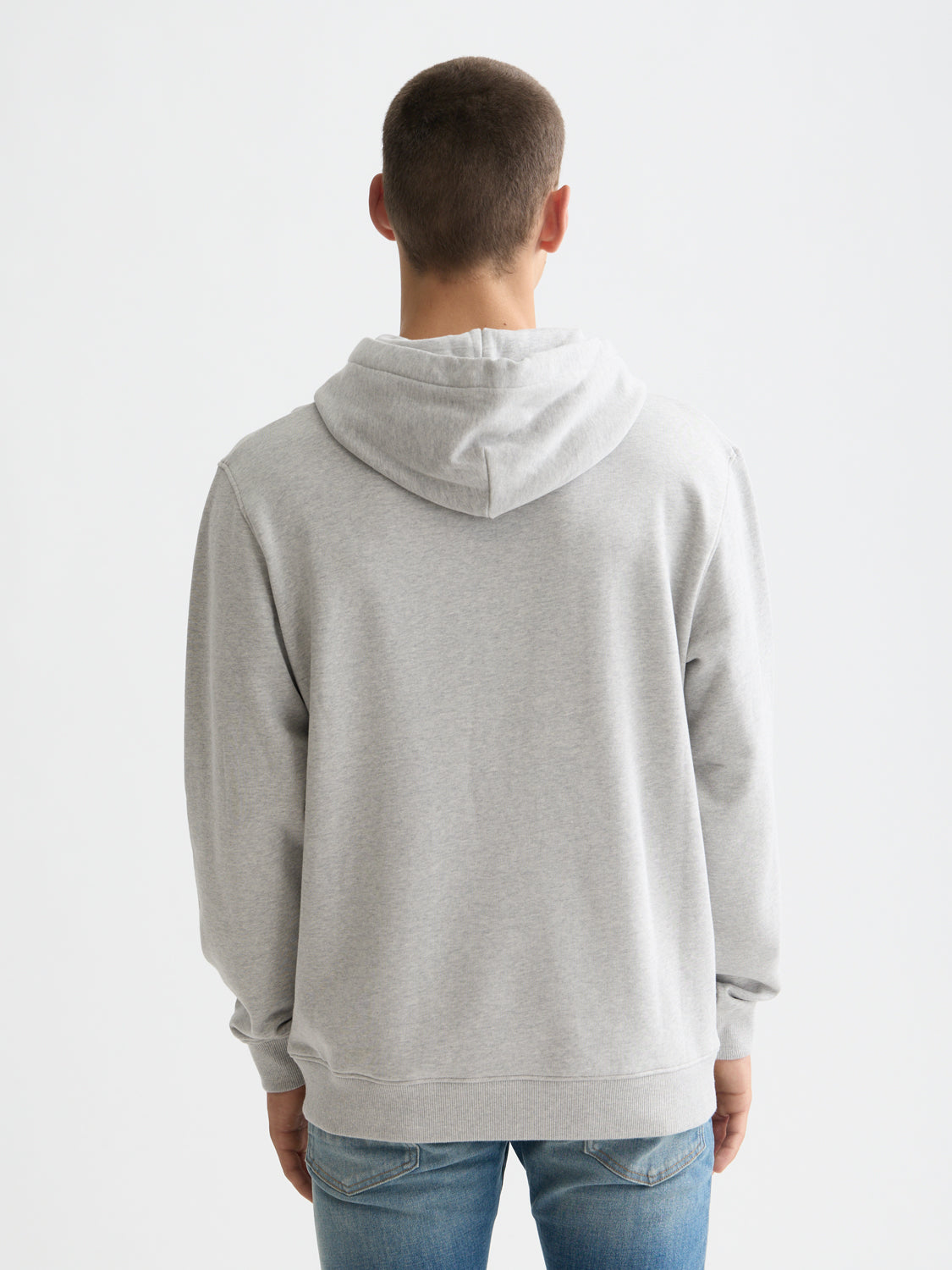 Essentials LOGO HOODIE - GREY MELANGE