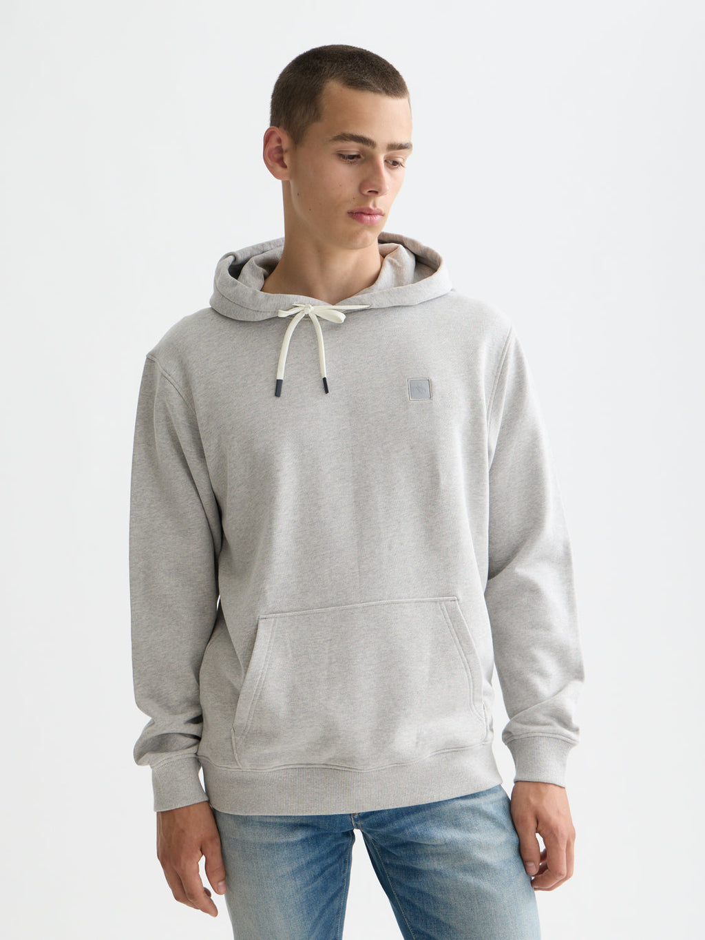 Essentials LOGO HOODIE - GREY MELANGE