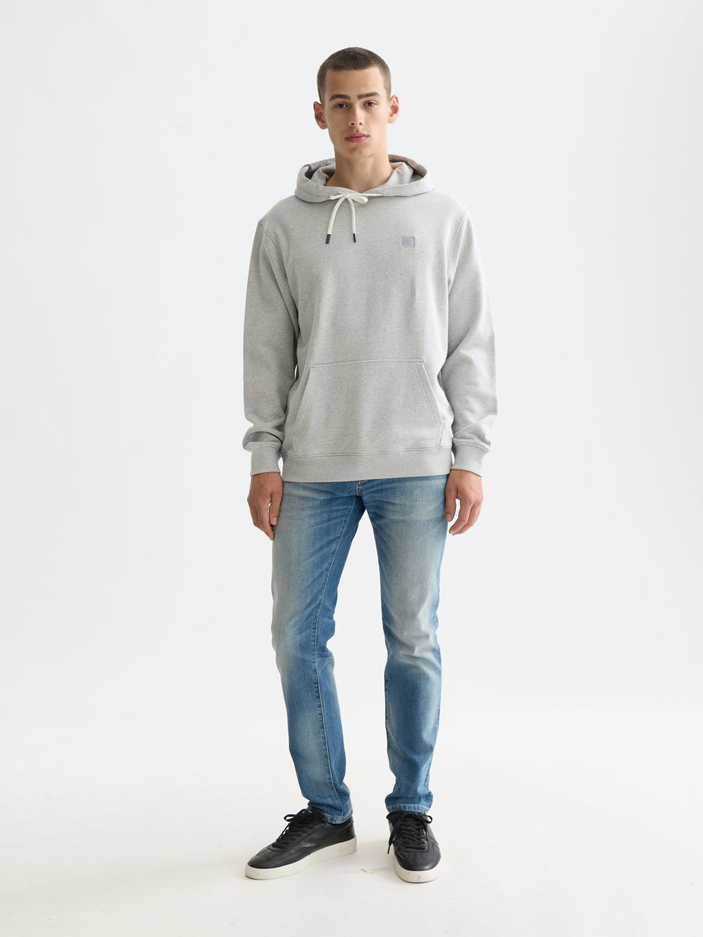 Essentials LOGO HOODIE - GREY MELANGE