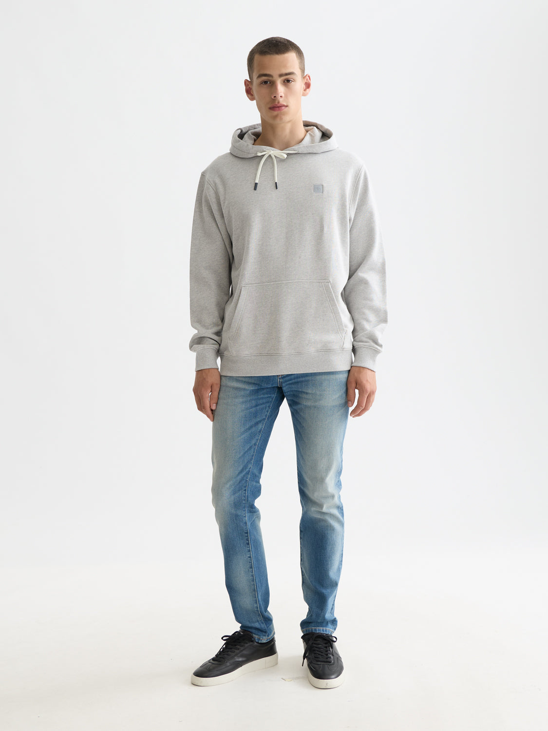 Essentials LOGO HOODIE - GREY MELANGE