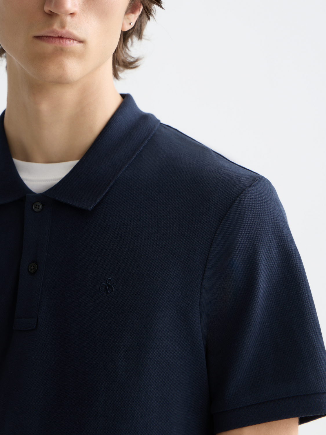 Essentials LOGO PIQUE POLO - NIGHT