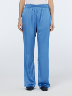 Mae mid-rise bootcut pull-on satin pant