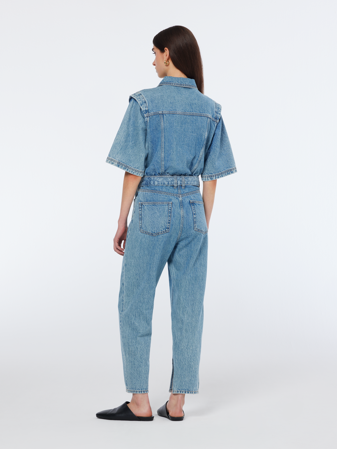 Denim workwear jumpsuit