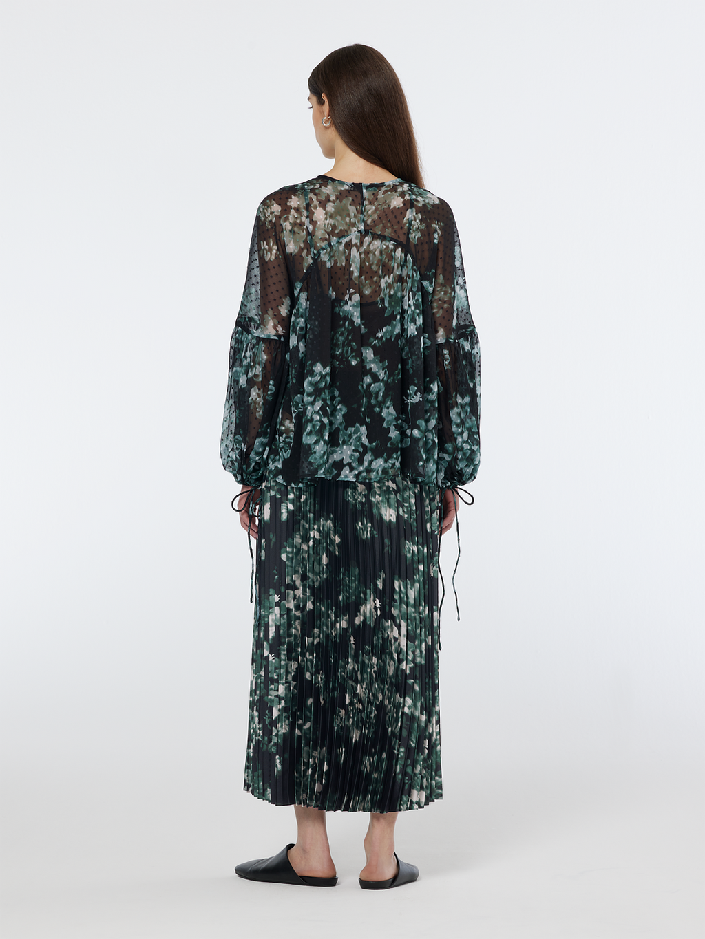 Printed Fil Coupe Top