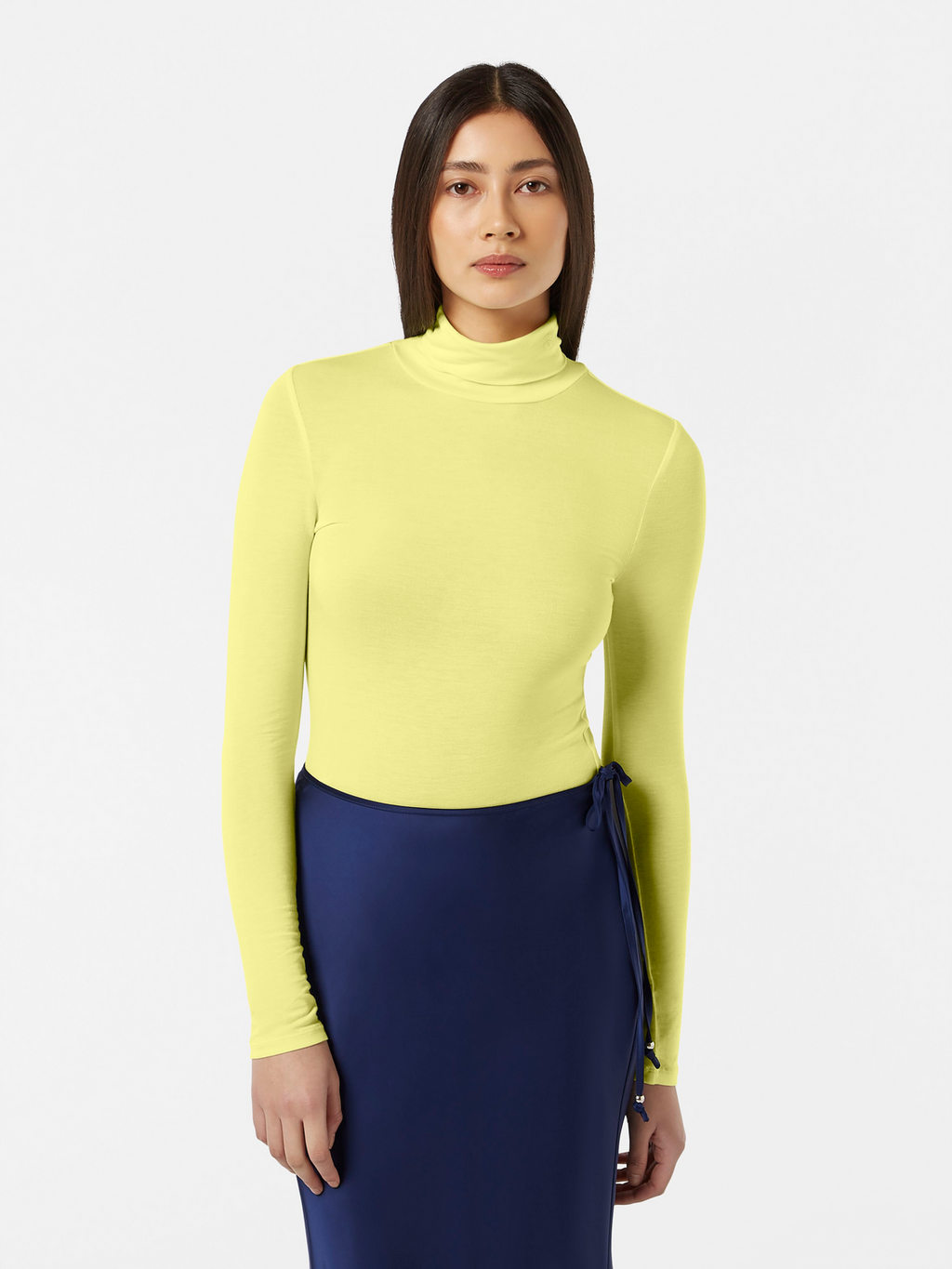 Roll up neck LS t-shirt