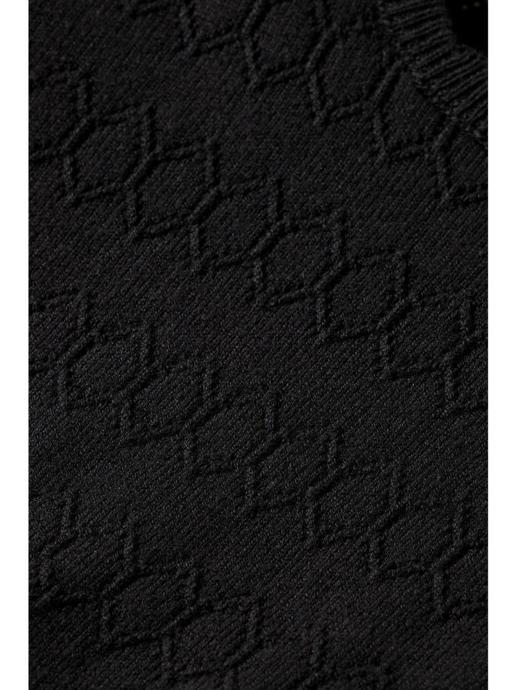 Pointelle stitch knitted tee