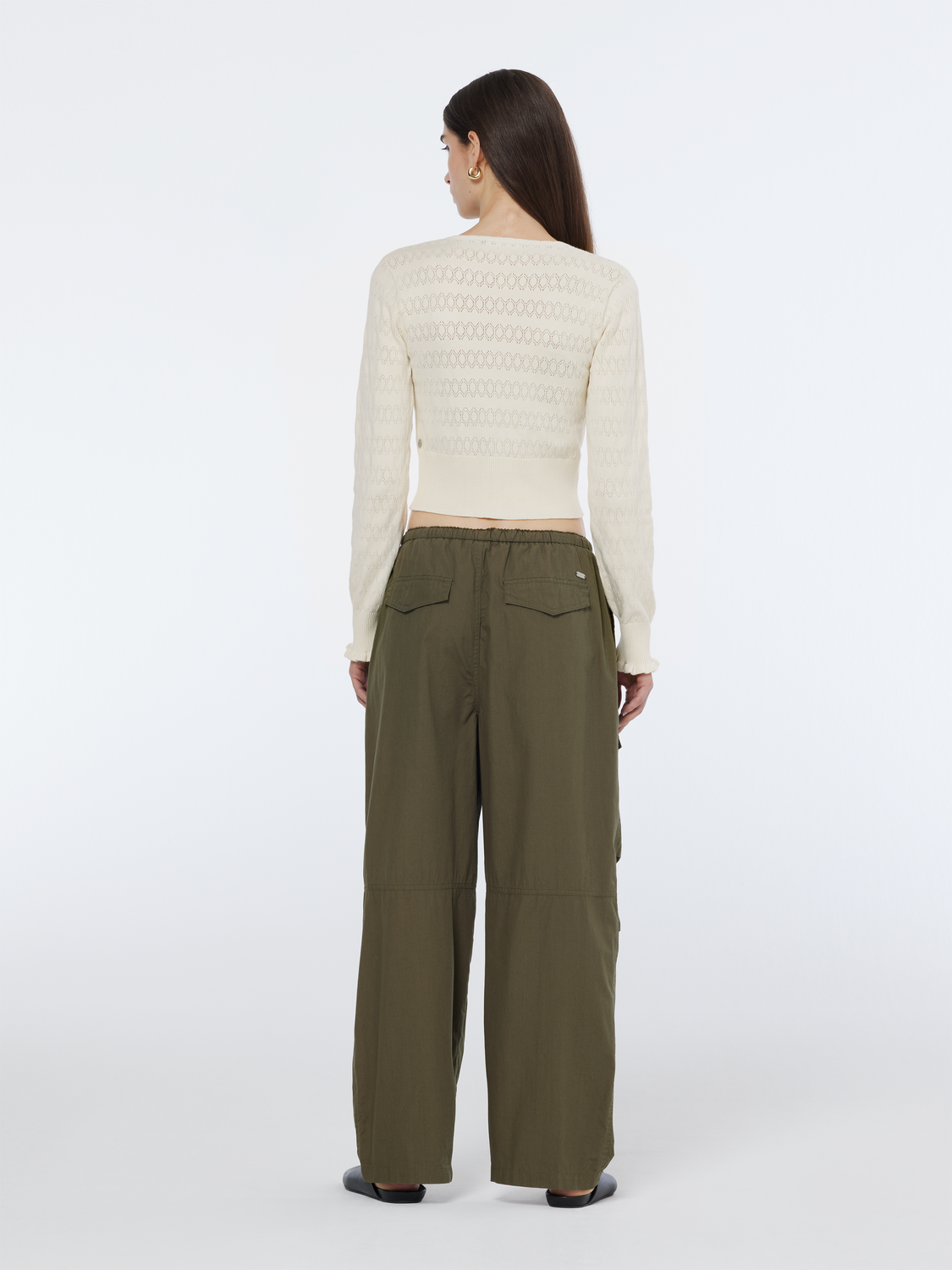Pointelle cardigan