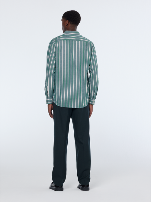 Regular fit dobby stripe shirt