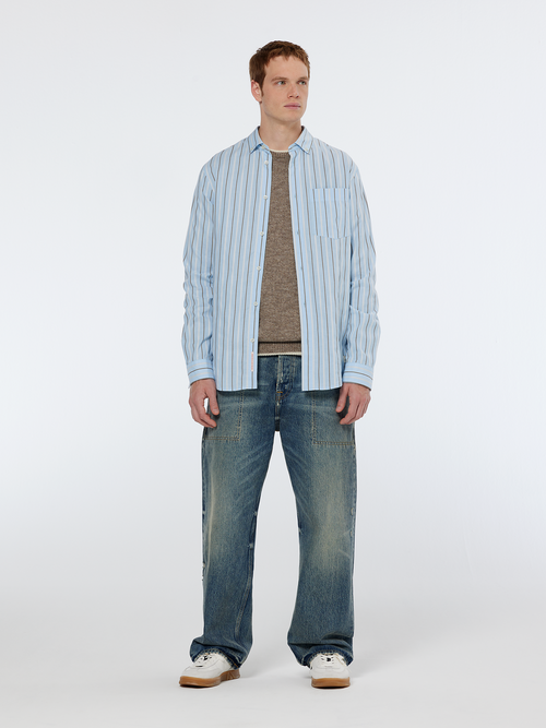 Regular fit dobby stripe shirt