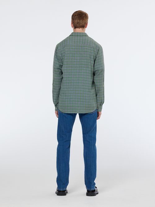 Regular fit double face check shirt