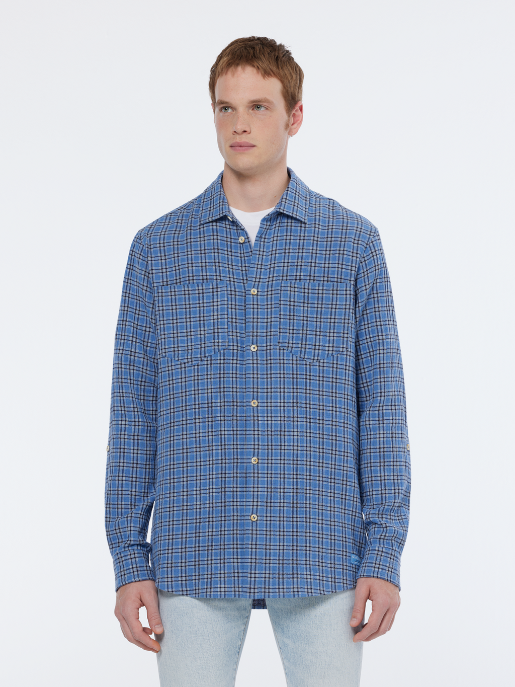 double face check shirt