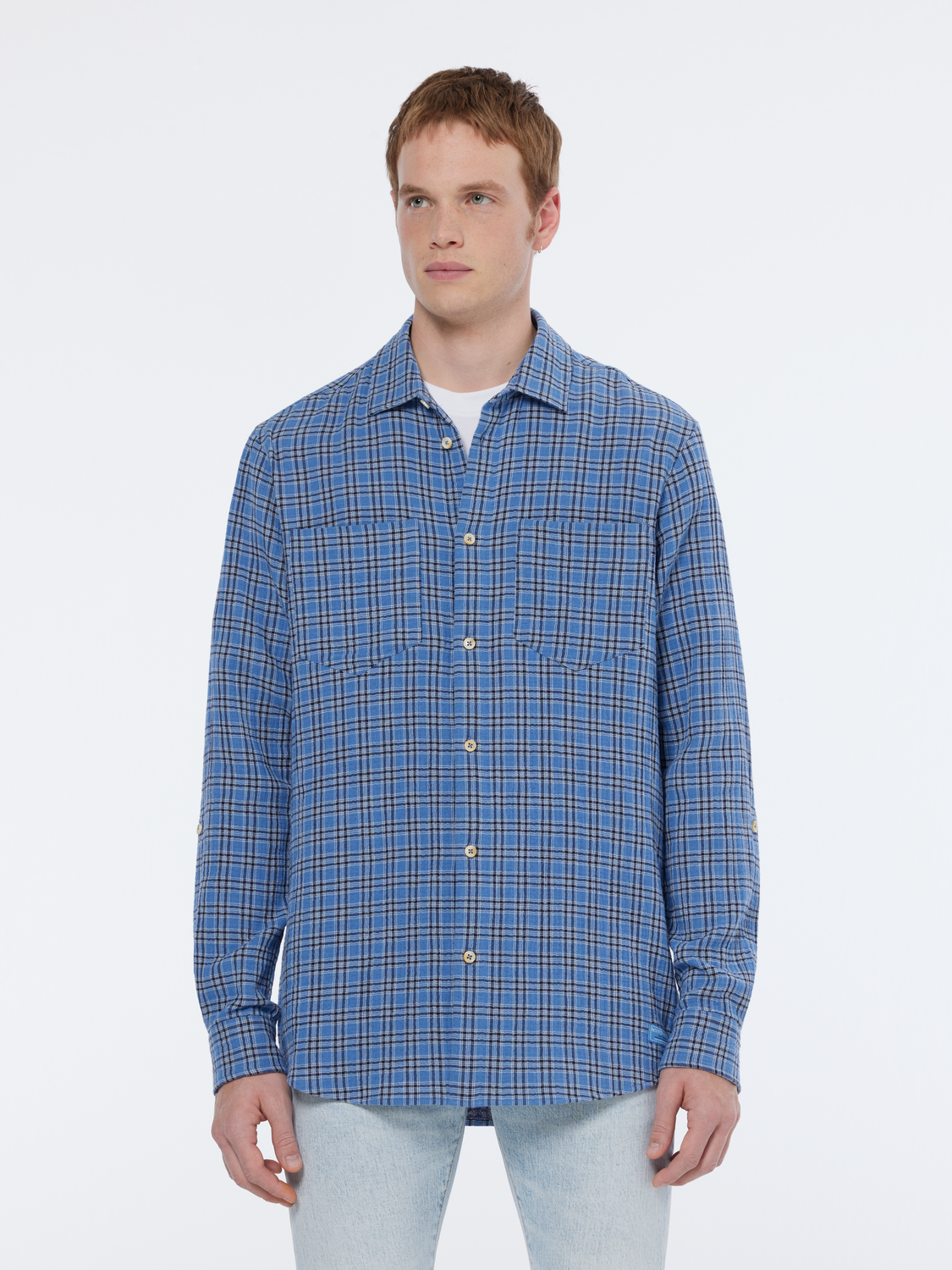 double face check shirt