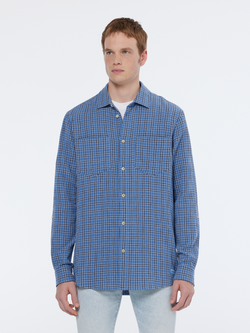 Regular fit double face check shirt