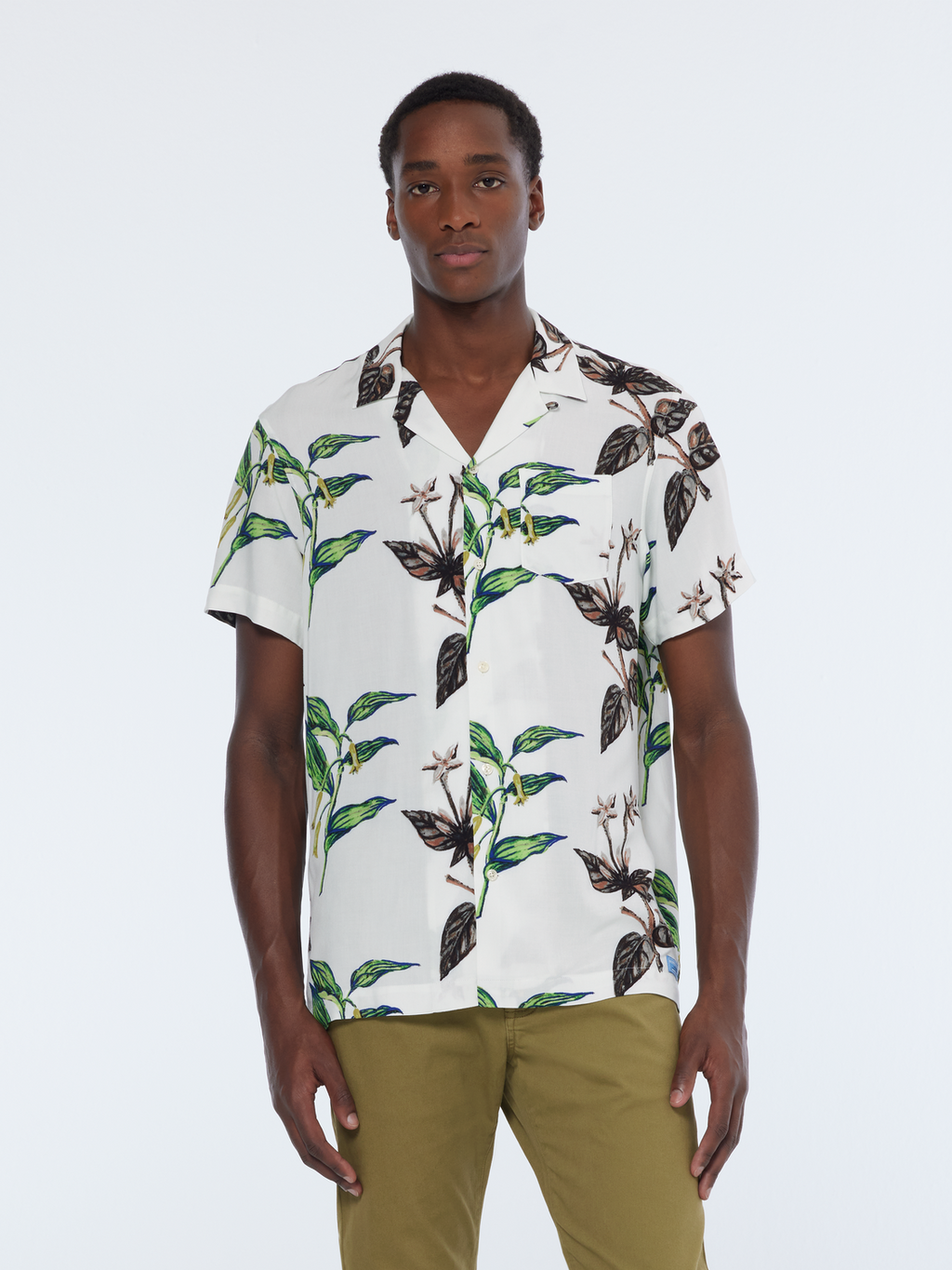 Regular short sleeve print shirt
