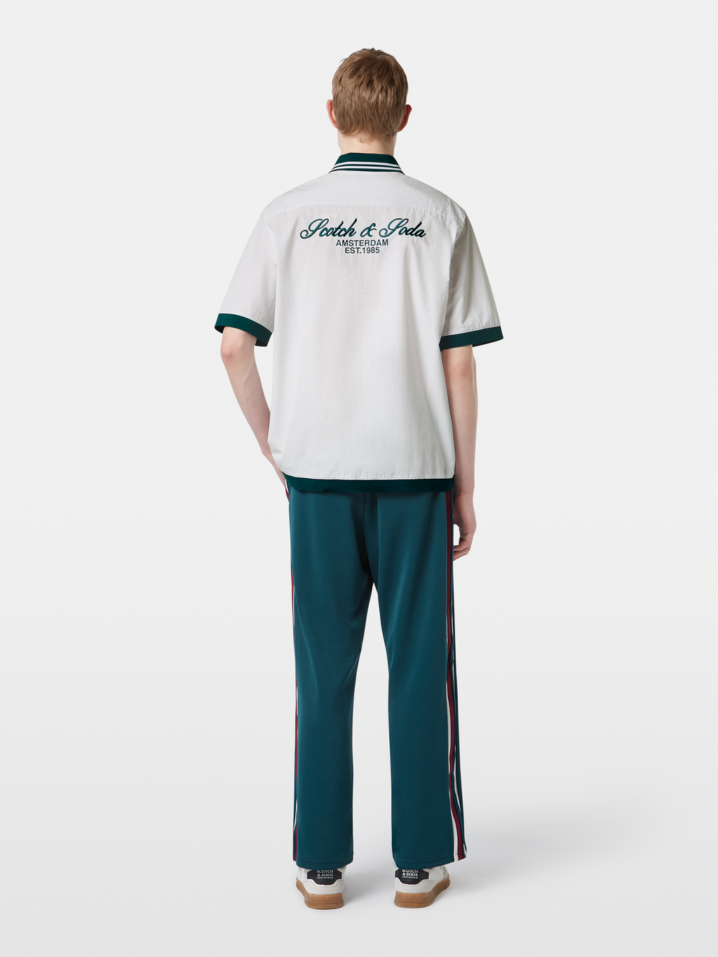 Relaxed poplin polo shirt